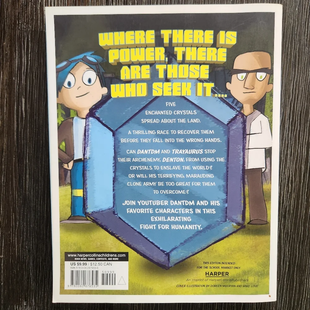 Trayaurus and the Enchanted Crystal Comic Book DanTDM Minecraft comicbook NEW